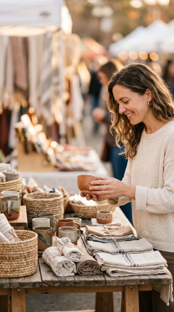CraftFolks app showing handmade products to discover