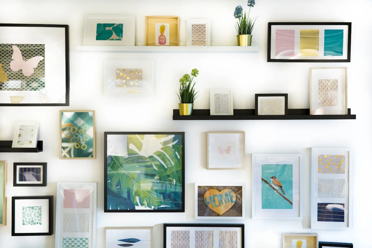 Handmade pieces displayed in a warm studio setting